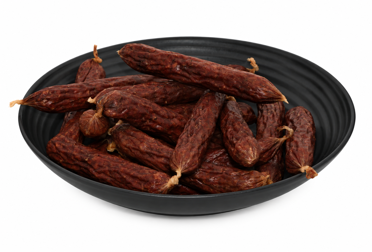 Getrocknete Schafwürstchen mit Obst, Kräutern und Gemüse – weitere Ansicht