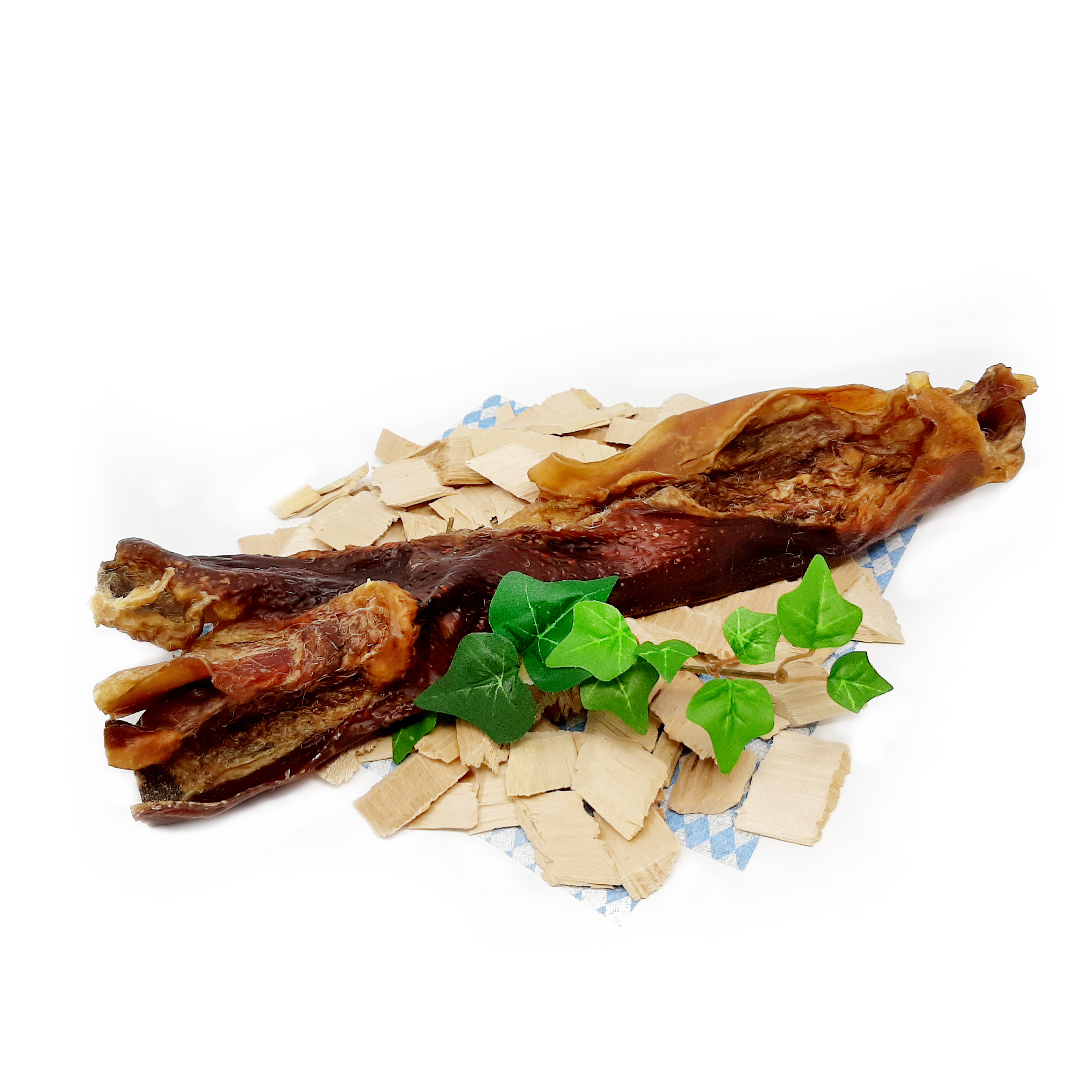 Rindernasen Rindernase auf Holzschnipsel dargestellt